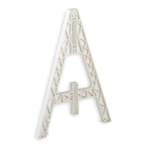 Cortina Safety Products 97-01-004 Group White Plastic Traffic Barricade A-Frame With Slots For Weight Cartridge (1/EA)