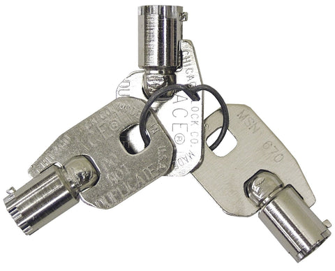 Omnimed 181603 Replacement Key/Wafer Lock-Min 2 Keys Replacement Key's 3/PK