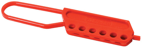 Accuform KDD104 Red Nylon Loop Lockout Hasp For Up To 6 Padlocks