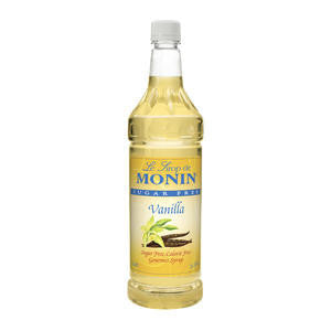 Monin Inc M-FS045F Vanilla Syrup Sugar Free PET (SET OF 4 PER CASE)