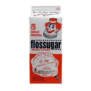 Gold Medal Products Co CSO-JAY Cotton Candy Floss Sugar Orange (SET OF 6 PER CASE)