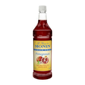 Monin Inc M-FS075F Pomegranate Syrup Sugar Free PET (SET OF 4 PER CASE)