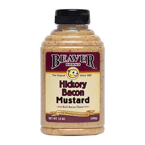 Beaverton Foods 302 Beaver Hickory Bacon Mustard (SET OF 6 PER CASE)