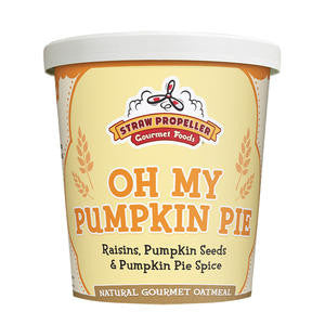 Straw Propeller Gourmet Foods 3083 Straw Propeller Oh My Pumpkin Pie Oatmeal (SET OF 12 PER CASE)