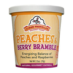 Straw Propeller Gourmet Foods 3199 Straw Propeller Peaches & Berry Bramble Oatmeal (SET OF 12 PER CASE)