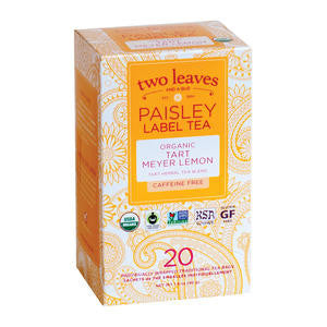 Two Leaves Tea Company P029-20 Paisley Organic Tart Meyer Lemon (SET OF 120 PER CASE)