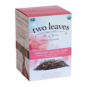 Two Leaves Tea Company T01415 Organic Bai Mu Dan (SET OF 6 PER CASE)