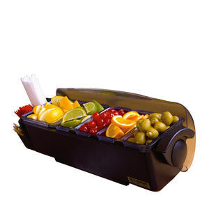San Jamar BD4005S The Dome Condiment Dispenser 4 (1-pt) and 1 (2-qt) Inserts (1 EACH)
