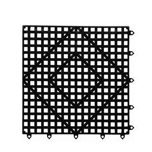 San Jamar VM5280BK Versa-Mat Bar Black 12'' x 12'' (1 EACH)