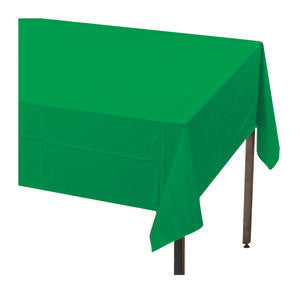 Creative Converting 710201 Tablecover Green 54'' x 108'' (1 EACH)