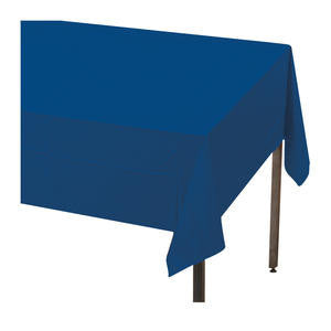 Creative Converting 710242 Tablecover Navy 54'' x 108'' (1 EACH)