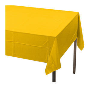 Creative Converting 710234 Tablecover Yellow 54'' x 108'' (1 EACH)