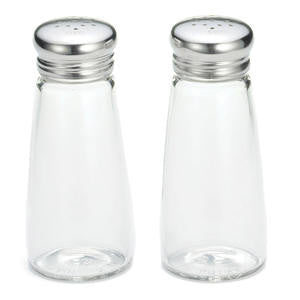 Tablecraft 132S&P-2 Round Salt and Pepper Shaker 3 oz (SET OF 72 PER CASE)