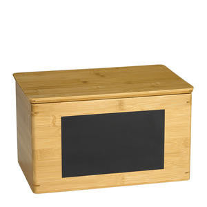 Tablecraft RCBS1387 Write-On Bamboo Riser Rectangular 13'' x 8'' x 7'' (1 EACH)