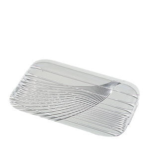 Carlisle Foodservice 6439 Festival Tray Rectangular with Handles Clear 19 1/2'' x 13'' (1 EACH)