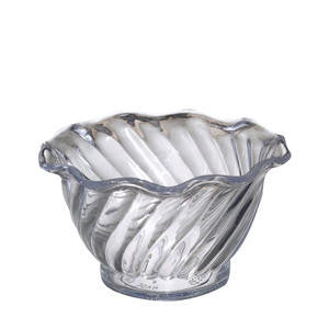 Gessner Products Company 0345 Swirl Dessert Bowl Clear 5 oz (SET OF 24 PER CASE)