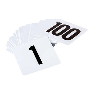 Tablecraft TN100 Number Cards 4'' (1 EACH)