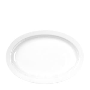 Thunder Group NS515W Nustone White Platter NR 14 1/2'' x 9 5/8'' (SET OF 6 PER CASE)