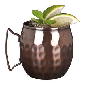 World Tableware MM-100 Moscow Mule Mug Hammered Copper 14 oz (SET OF 12 PER CASE)