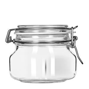 Libbey Glass 17208836 Garden Jar with Clamp Lid 17 oz (SET OF 6 PER CASE)