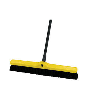 Rubbermaid Commercial FG9B0900BLA Push Broom Medium 24'' (1 EACH)