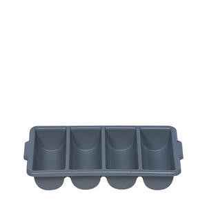 Rubbermaid Commercial FG3362GRAY Cutlery Bin 4 Compartment Gray (1 EACH)