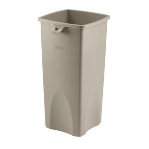 Rubbermaid Commercial FG356988BEIG Untouchable Container Square Beige 23 gal (1 EACH)
