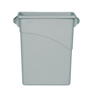 Rubbermaid Commercial FG354100LGRAY Slim Jim Wastebasket Grey 16 gal (1 EACH)