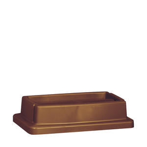 Continental Mfg Company 7325BN Wall Hugger Drop Shot Lid Brown (1 EACH)