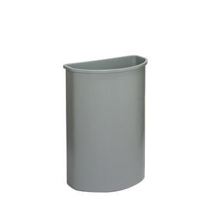 Continental Mfg Company 8321 GY Wall Hugger Half-Round Receptacle Grey 21 gal (1 EACH)