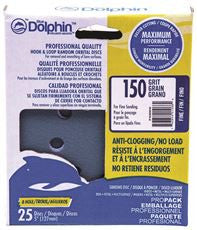 LINZER SP NL5825 0150 BLUE DOLPHIN ANTI-CLOGGING/NO LOAD SERIES, 5 IN., 8-HOLE, HOOK & LOOP DISCS, 150 GRIT (25 PACKS)