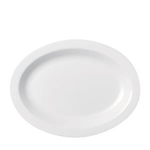 Cambro Manufacturing 120CWP148 Camwear Platter Oval White 9'' x 12'' (SET OF 24 PER CASE)