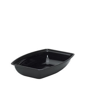 Cambro Manufacturing RSB912CW110 Camwear Bowl Ribbed Rectangular Black 9'' x 12'' (1 EACH)