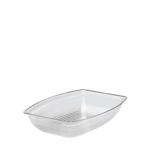 Cambro Manufacturing RSB912CW135 Camwear Bowl Ribbed Rectangular Clear 9'' x 12'' (1 EACH)