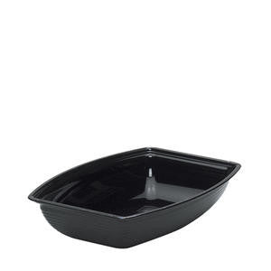 Cambro Manufacturing RSB1014CW110 Camwear Bowl Ribbed Rectangular Black 10'' x 14'' (1 EACH)