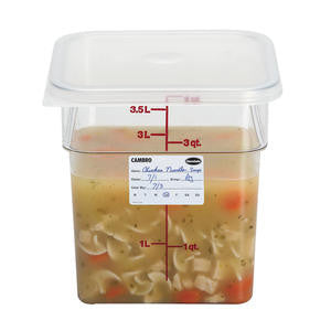 Cambro Manufacturing 4SFSCW135 CamSquare Container Clear 4 qt (1 EACH)