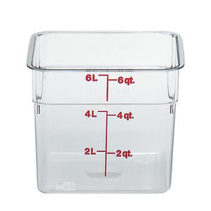 Cambro Manufacturing 6SFSCW135 CamSquare Container Clear 6 qt (1 EACH)