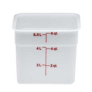 Cambro Manufacturing 6SFSP148 CamSquare Container White 6 qt (1 EACH)