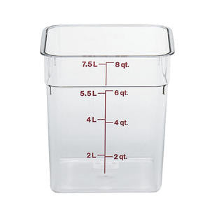 Cambro Manufacturing 8SFSCW135 CamSquare Container Clear 8 qt (1 EACH)
