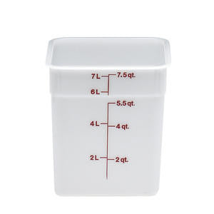 Cambro Manufacturing 8SFSP148 CamSquare Container White 8 qt (1 EACH)