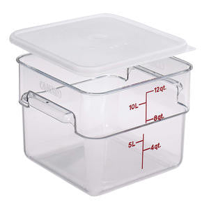 Cambro Manufacturing 12SFSCW135 CamSquare Container Clear 12 qt (1 EACH)