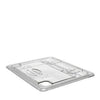 Cambro Manufacturing  20CWLN135  Camwear FlipLid Cover Half Size Notched Clear (1 EACH)