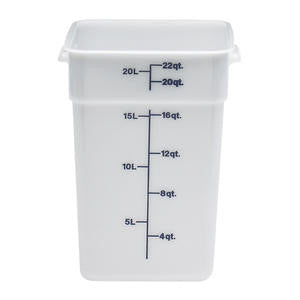 Cambro Manufacturing 22SFSP148 CamSquare Container White 22 qt (1 EACH)