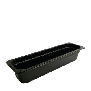 Cambro Manufacturing 24LPCW110 Camwear Food Pan Half Size Long Black 4'' (1 EACH)