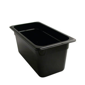 Cambro Manufacturing 36CW110 Camwear Food Pan Third Size Black 6'' (1 EACH)