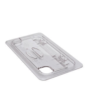 Cambro Manufacturing 60CWLN135 Camwear FlipLid Cover Sixth Size Notched Clear (1 EACH)