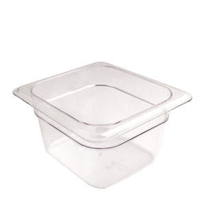 Cambro Manufacturing 64CW135 Camwear Food Pan Sixth Size Clear 4'' (1 EACH)