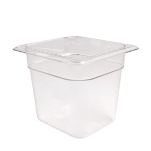 Cambro Manufacturing 66CW135 Camwear Food Pan Sixth Size Clear 6'' (1 EACH)