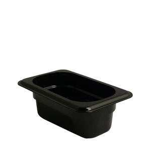 Cambro Manufacturing 92CW110 Camwear Food Pan Ninth Size Black 2 1/2'' (1 EACH)