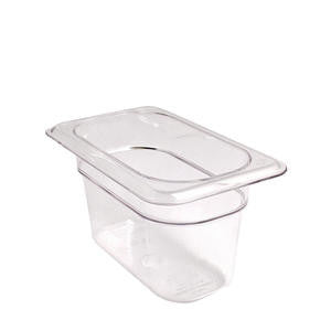 Cambro Manufacturing 94CW135 Camwear Food Pan Ninth Size Clear 4'' (1 EACH)